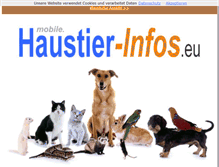 Tablet Screenshot of haustier-infos.eu